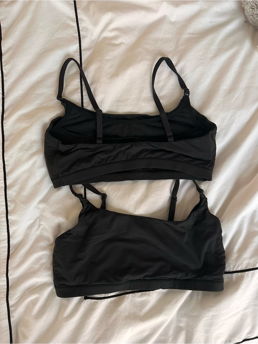 SKIMS Black Maternity Nursing Scoop Bralette - Single Piece